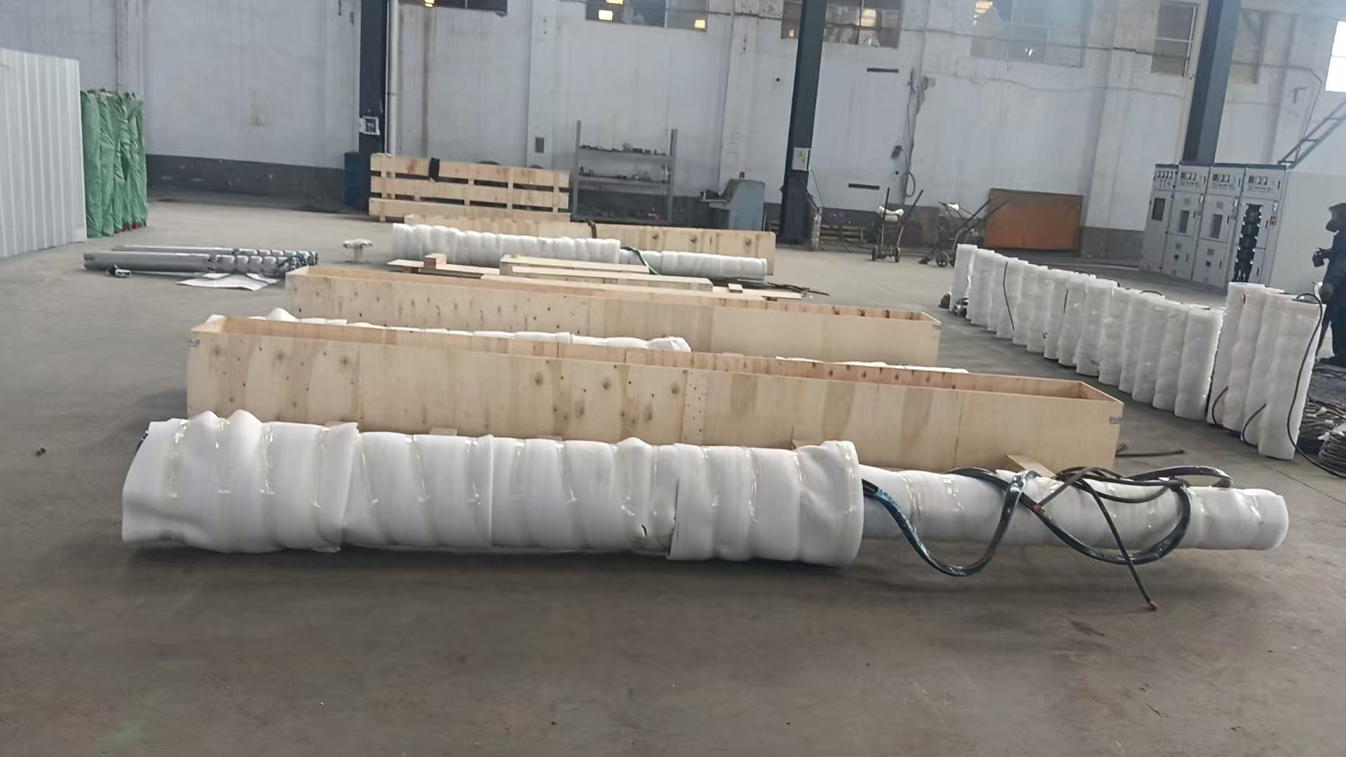 非州500米豎井金屬礦強排水泵準備發(fā)貨